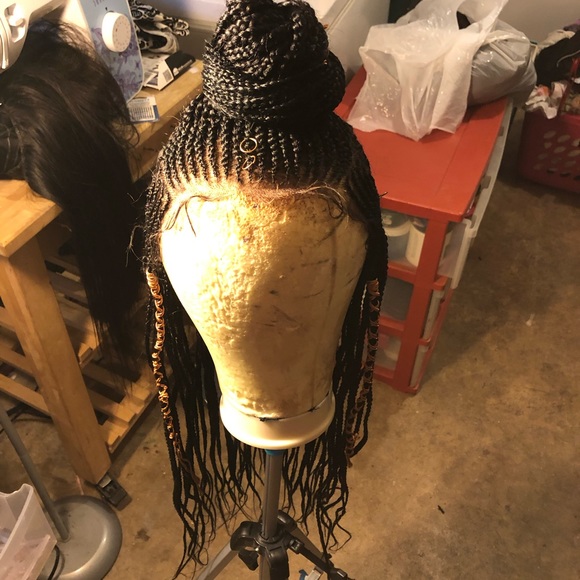 Full lace braided wig main image 2